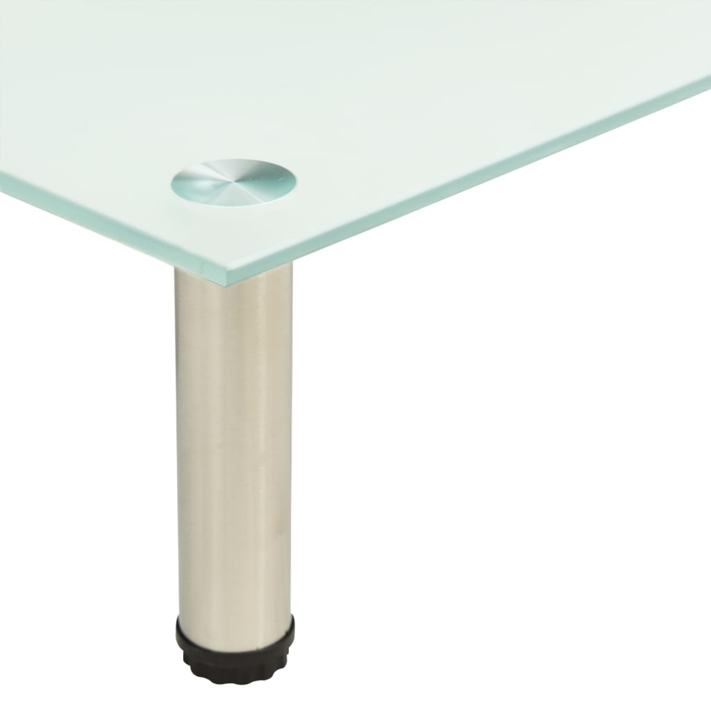 vidaXL Βάση Τηλεόρασης Αμμοβολισμένη 40 x 35 x 17 εκ. από Ψημένο Γυαλί