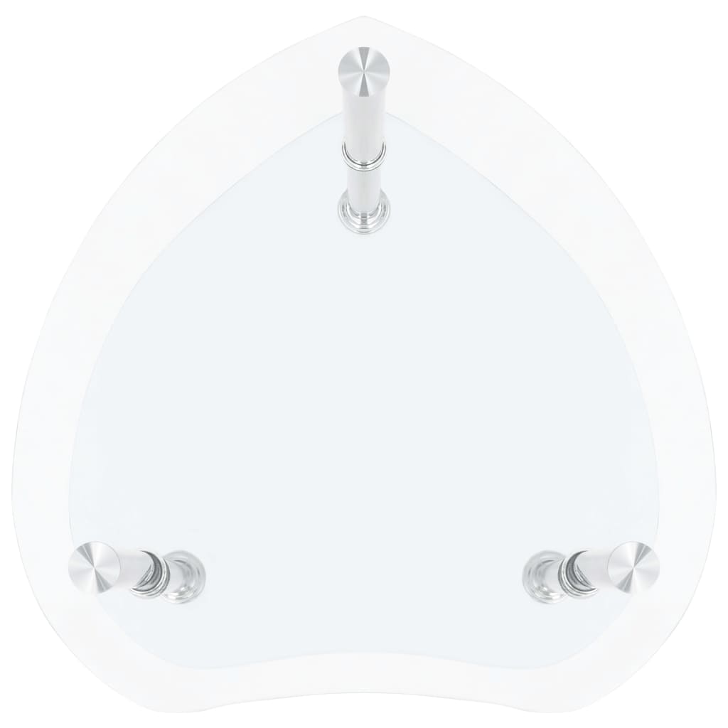 vidaXL Τραπεζάκι Σαλονιού 2 Επιπέδων Διαφανές 38x38x50 εκ. Ψημ. Γυαλί