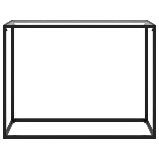 vidaXL Τραπέζι Κονσόλα Διαφανές 100 x 35 x 75 εκ. από Ψημένο Γυαλί