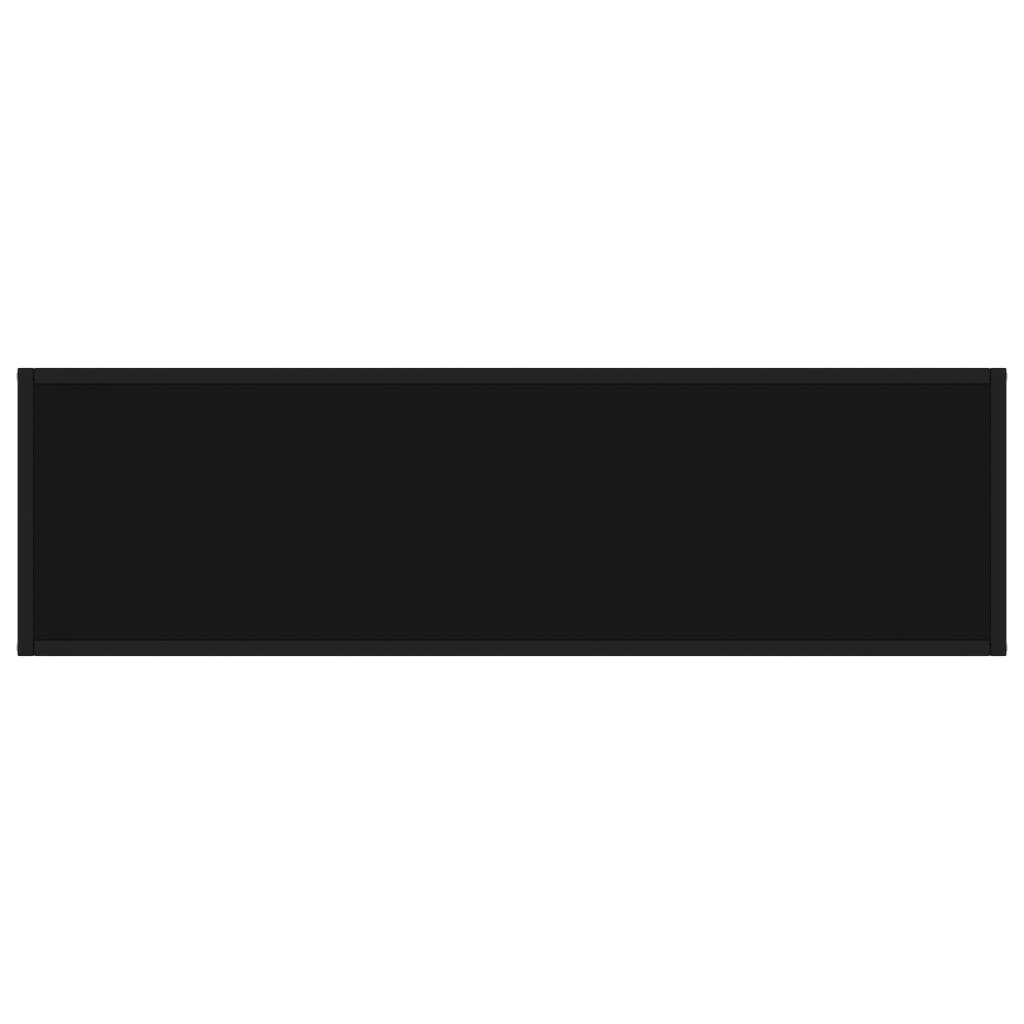 vidaXL Τραπέζι Κονσόλα Μαύρο 120 x 35 x 75 εκ. από Ψημένο Γυαλί