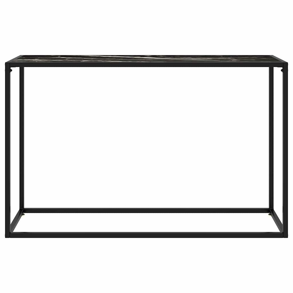 vidaXL Τραπέζι Κονσόλα Μαύρο 120 x 35 x 75 εκ. από Ψημένο Γυαλί