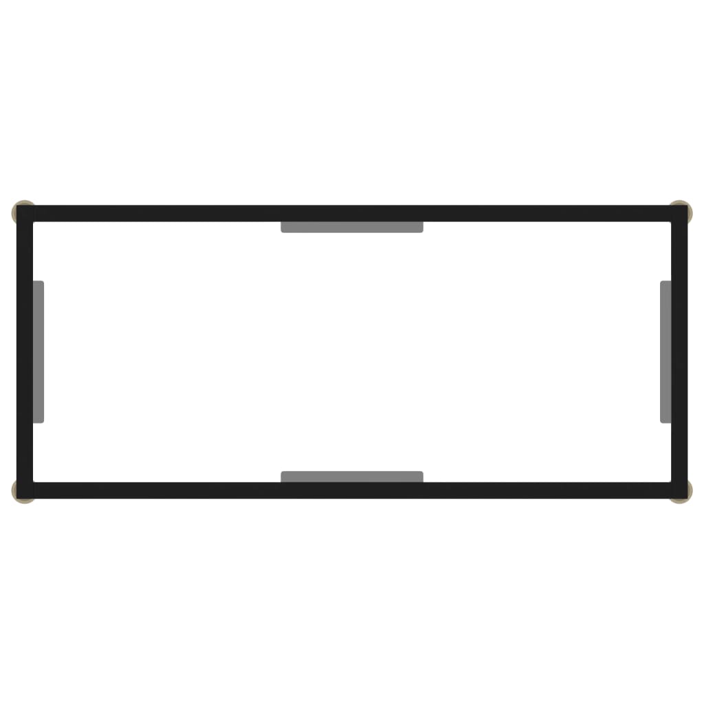 vidaXL Τραπέζι Κονσόλα Διαφανές 80 x 35 x 75 εκ. από Ψημένο Γυαλί