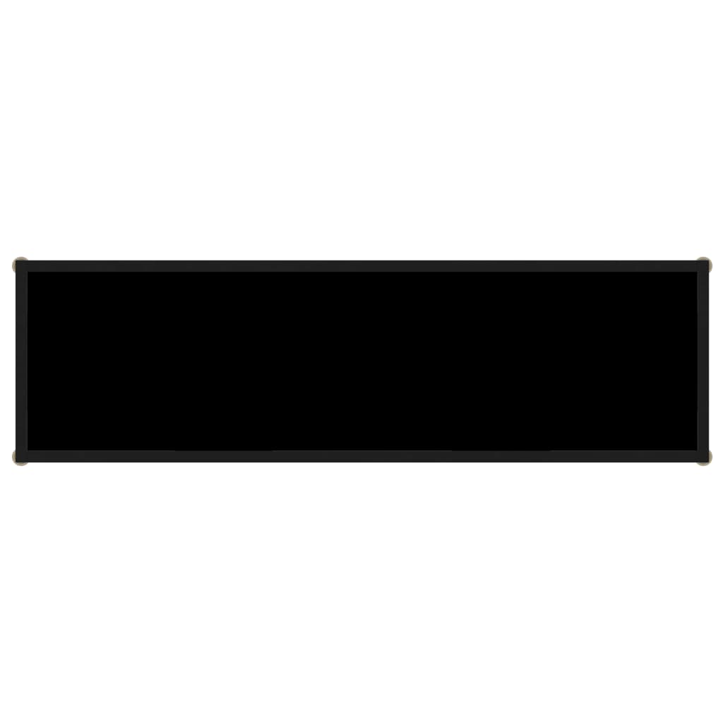 vidaXL Τραπέζι Κονσόλα Μαύρο 120 x 35 x 75 εκ. από Ψημένο Γυαλί