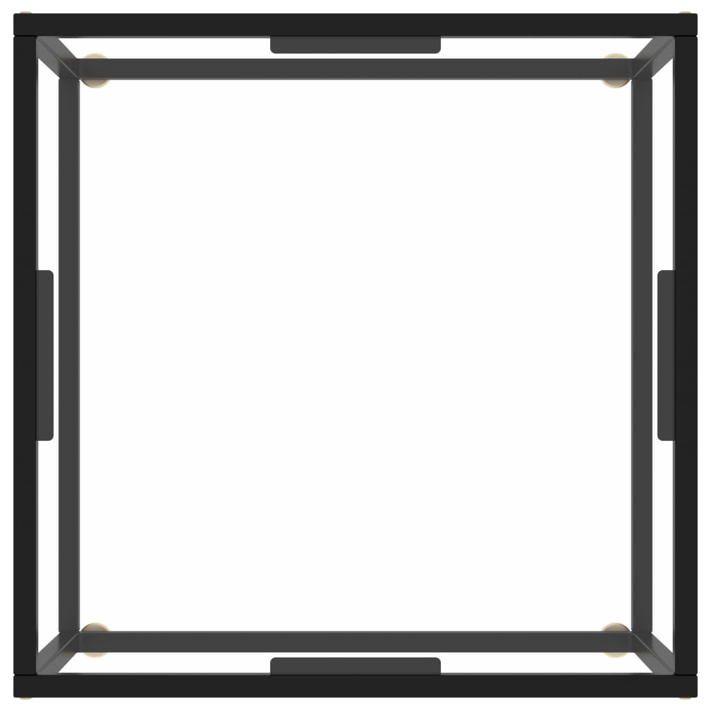 vidaXL Τραπεζάκι Σαλονιού Μαύρο 60 x 60 x 35 εκ. με Ψημένο Γυαλί