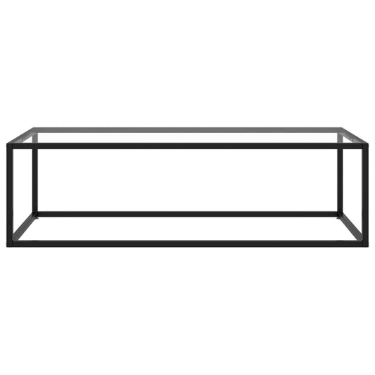 vidaXL Τραπεζάκι Σαλονιού Μαύρο 120 x 50 x 35 εκ. με Ψημένο Γυαλί