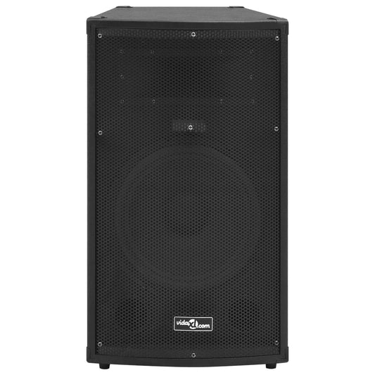 vidaXL Ηχείο Επαγγελματικό Παθητικό Hifi Μαύρο 150 W 37 x 37 x 64 εκ.