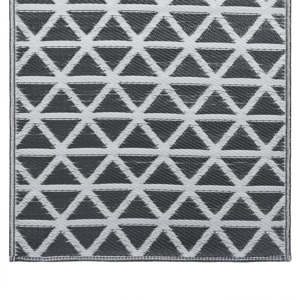 vidaXL Χαλί εξωτερικού χώρου ARAKIL Μαύρο 120x180 cm PP