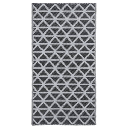 vidaXL Χαλί εξωτερικού χώρου ARAKIL Μαύρο 190x290 cm PP