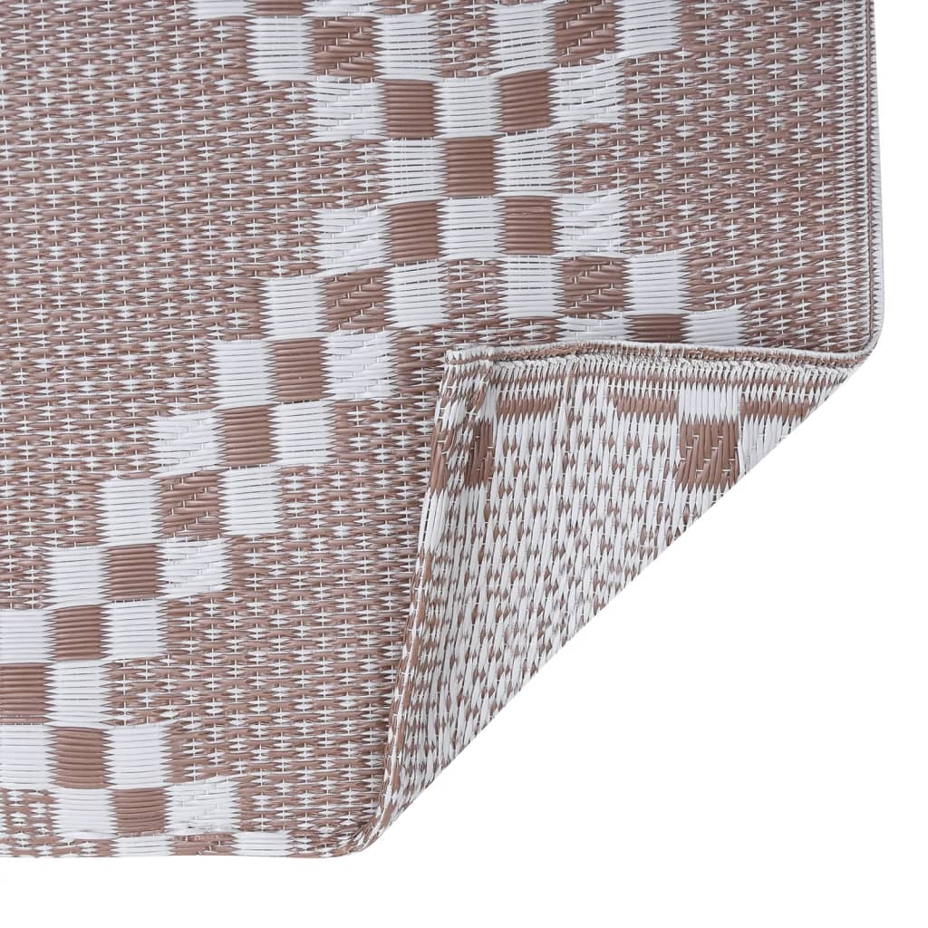 vidaXL Χαλί εξωτερικού χώρου ARAKIL καφέ 160x230 cm PP
