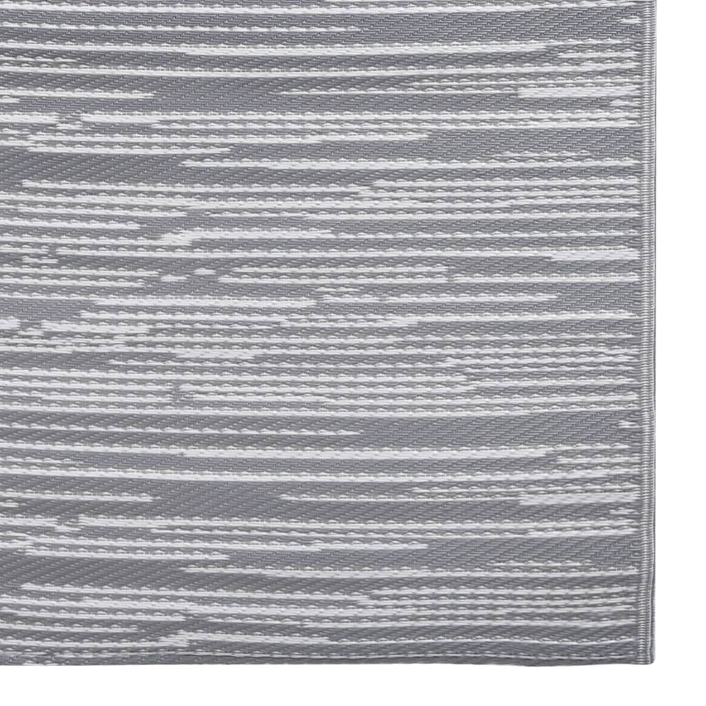 vidaXL Χαλί εξωτερικού χώρου ARAKIL Γκρι 160x230 cm PP