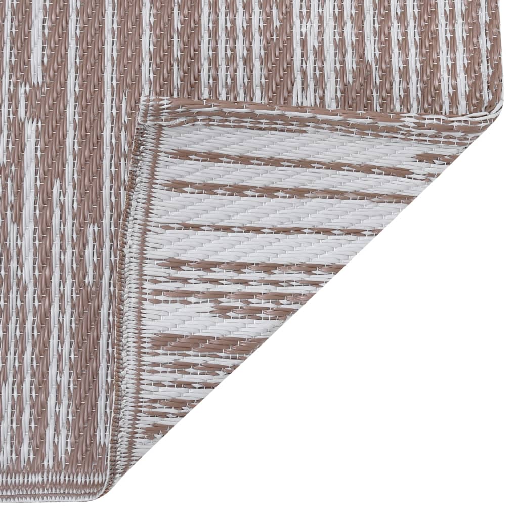 vidaXL Χαλί εξωτερικού χώρου ARAKIL καφέ 160x230 cm PP