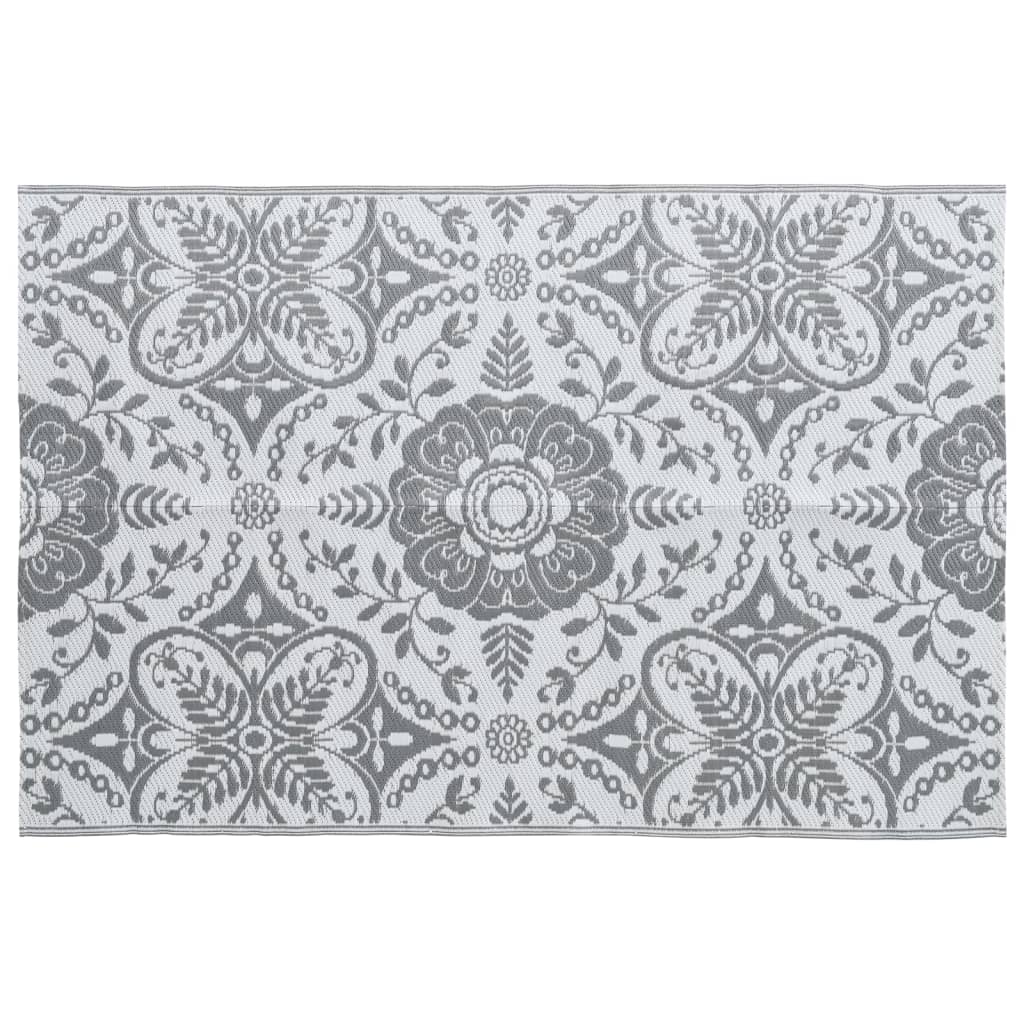 vidaXL Χαλί εξωτερικού χώρου ARAKIL ανοιχτό γκρι 190x290 cm PP