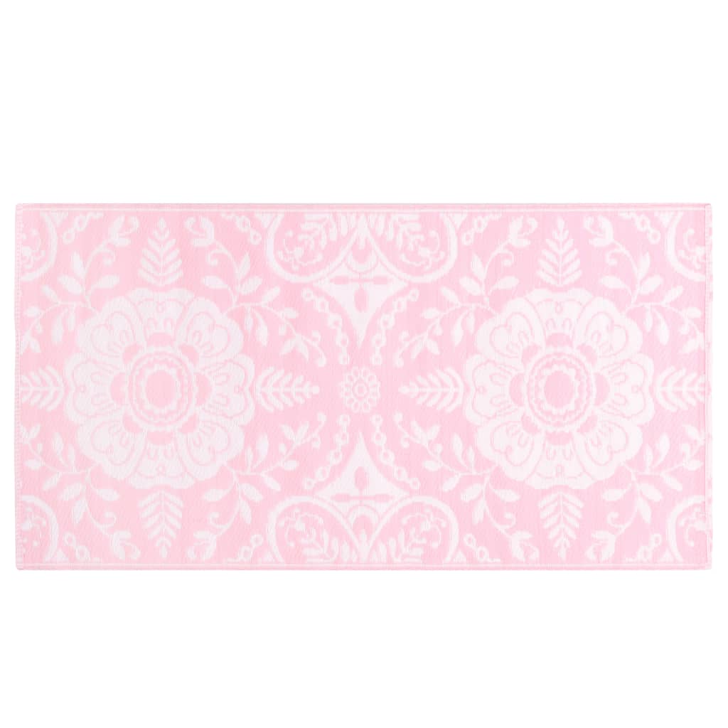 vidaXL Χαλί εξωτερικού χώρου ARAKIL ροζ 80x150 cm PP