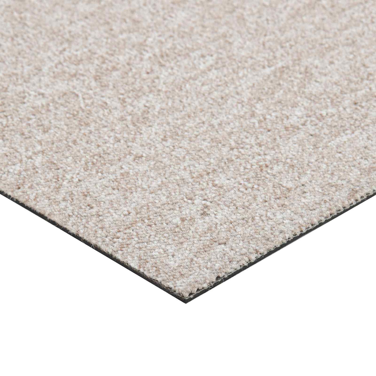 vidaXL Χαλί 20 pcs Ανοιχτό μπεζ. 50 x 50 cm 100% Πολυπροπυλένιο