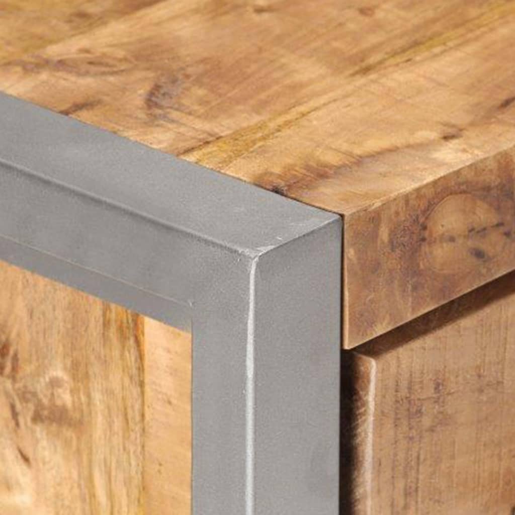 vidaXL Ντουλάπι 60 x 35 x 72 εκ. από Ακατέργαστο Ξύλο Μάνγκο