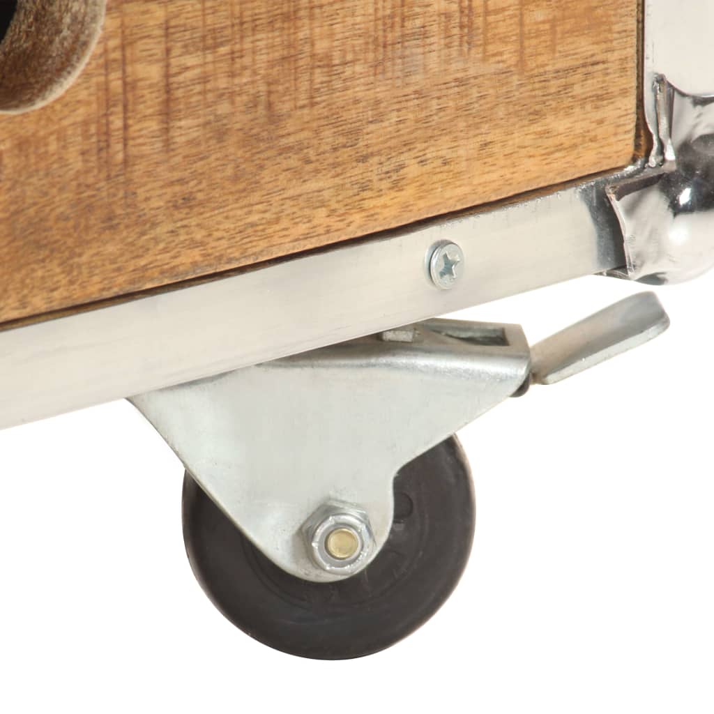 vidaXL Τραπεζάκι Σαλονιού 89x59x33 εκ. Μασίφ Ακατέργαστο Ξύλο Μάνγκο