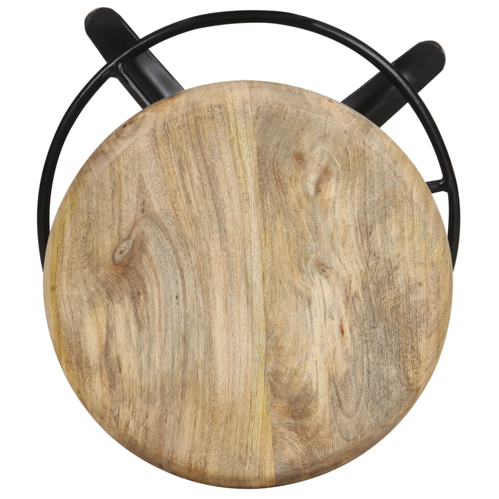 vidaXL Σκαμπό Μπαρ 2 τεμ. 66 εκ. από Μασίφ Ξύλο Μάνγκο