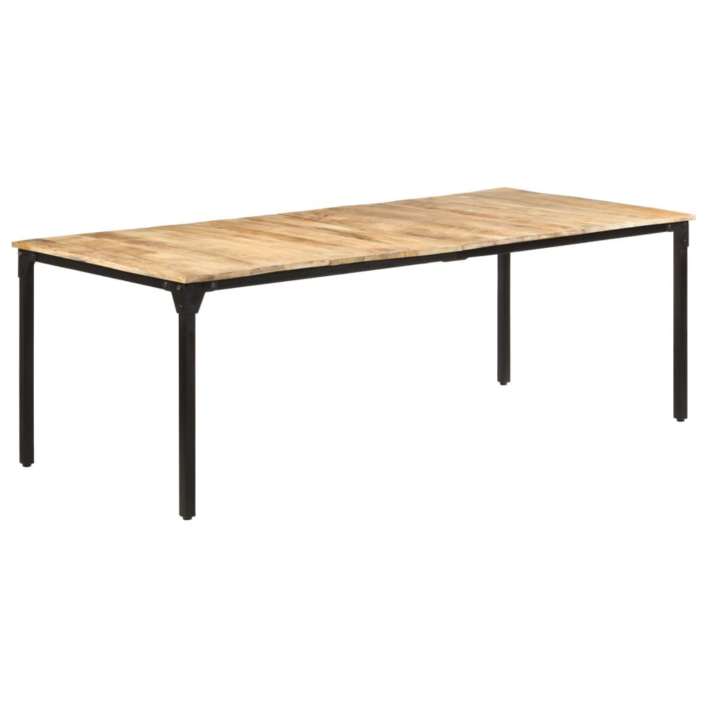 vidaXL Τραπεζαρία 220 x 100 x 76 εκ. από Ακατέργαστο Ξύλο Μάνγκο