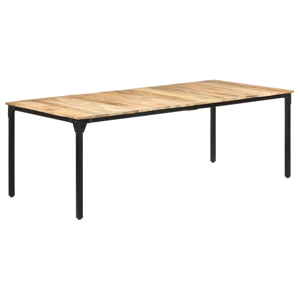 vidaXL Τραπεζαρία 220 x 100 x 76 εκ. από Ακατέργαστο Ξύλο Μάνγκο