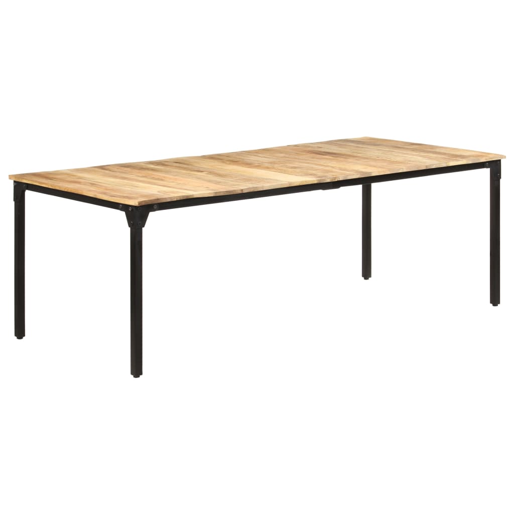 vidaXL Τραπεζαρία 220 x 100 x 76 εκ. από Ακατέργαστο Ξύλο Μάνγκο