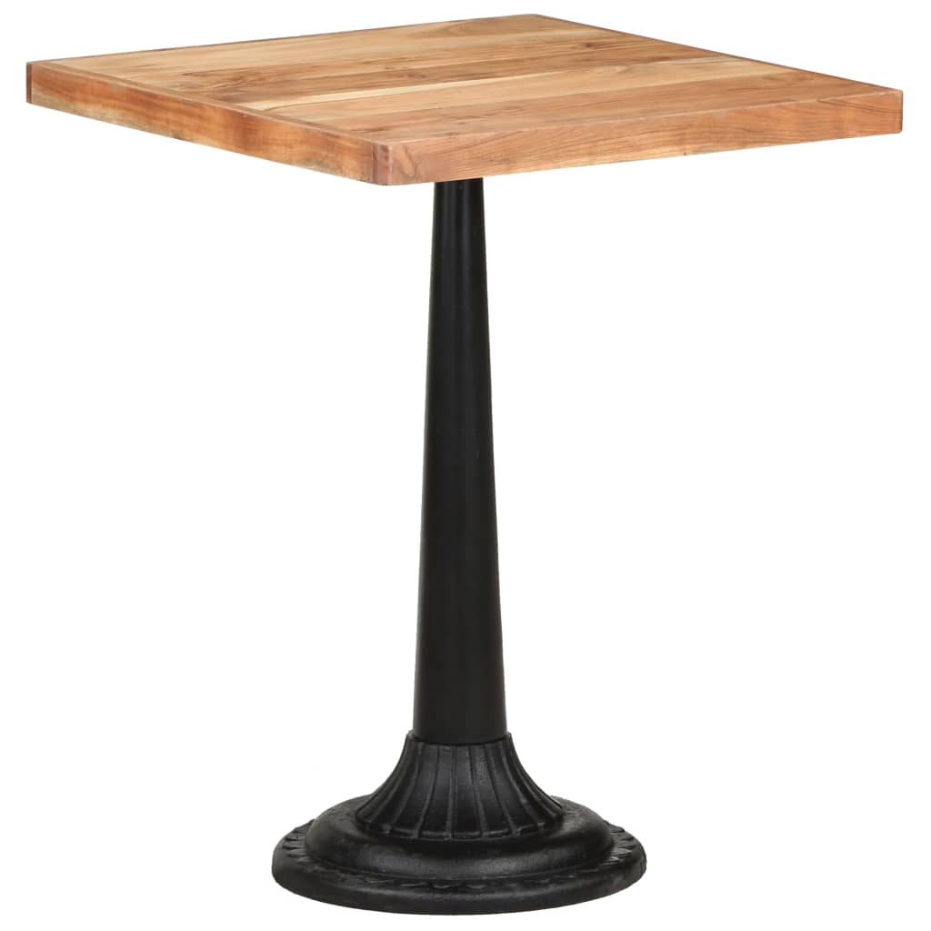vidaXL Τραπέζι Bistro 60 x 60 x 76 εκ. από Μασίφ Ξύλο Ακακίας