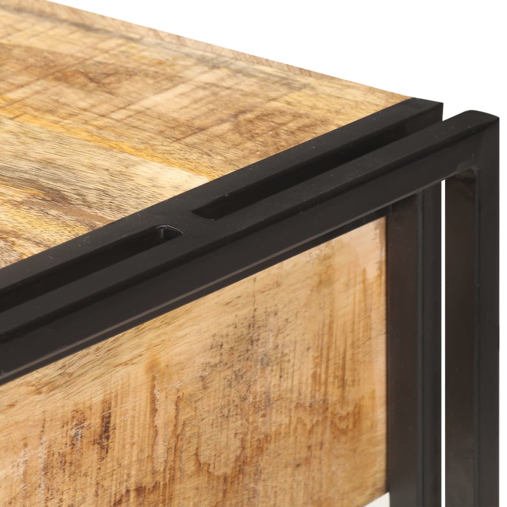 vidaXL Κονσόλα 120 x 30 x 75 εκ. από Μασίφ Ακατέργαστο Ξύλο Μάνγκο