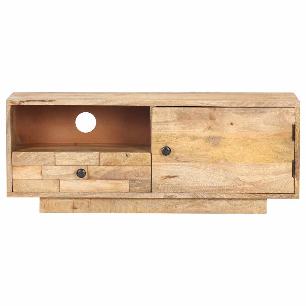 vidaXL Έπιπλο Τηλεόρασης 90 x 30 x 35 εκ. από Μασίφ Ξύλο Μάνγκο