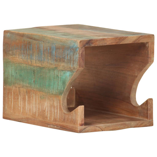 vidaXL Βάση Ποδηλάτου Επιτοίχια 35x25x25 εκ. Μασίφ Ανακυκλωμένο Ξύλο