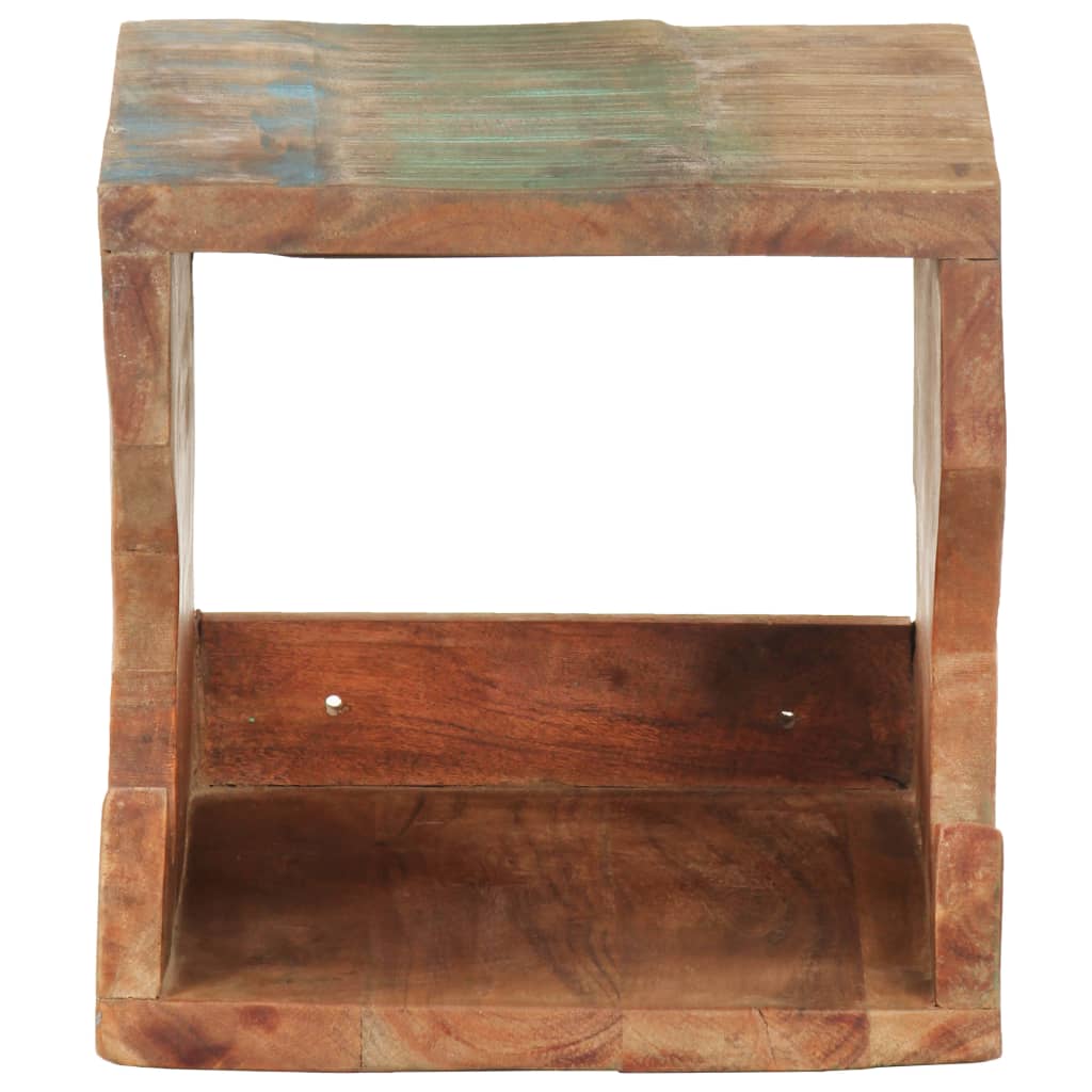 vidaXL Βάση Ποδηλάτου Επιτοίχια 35x25x25 εκ. Μασίφ Ανακυκλωμένο Ξύλο