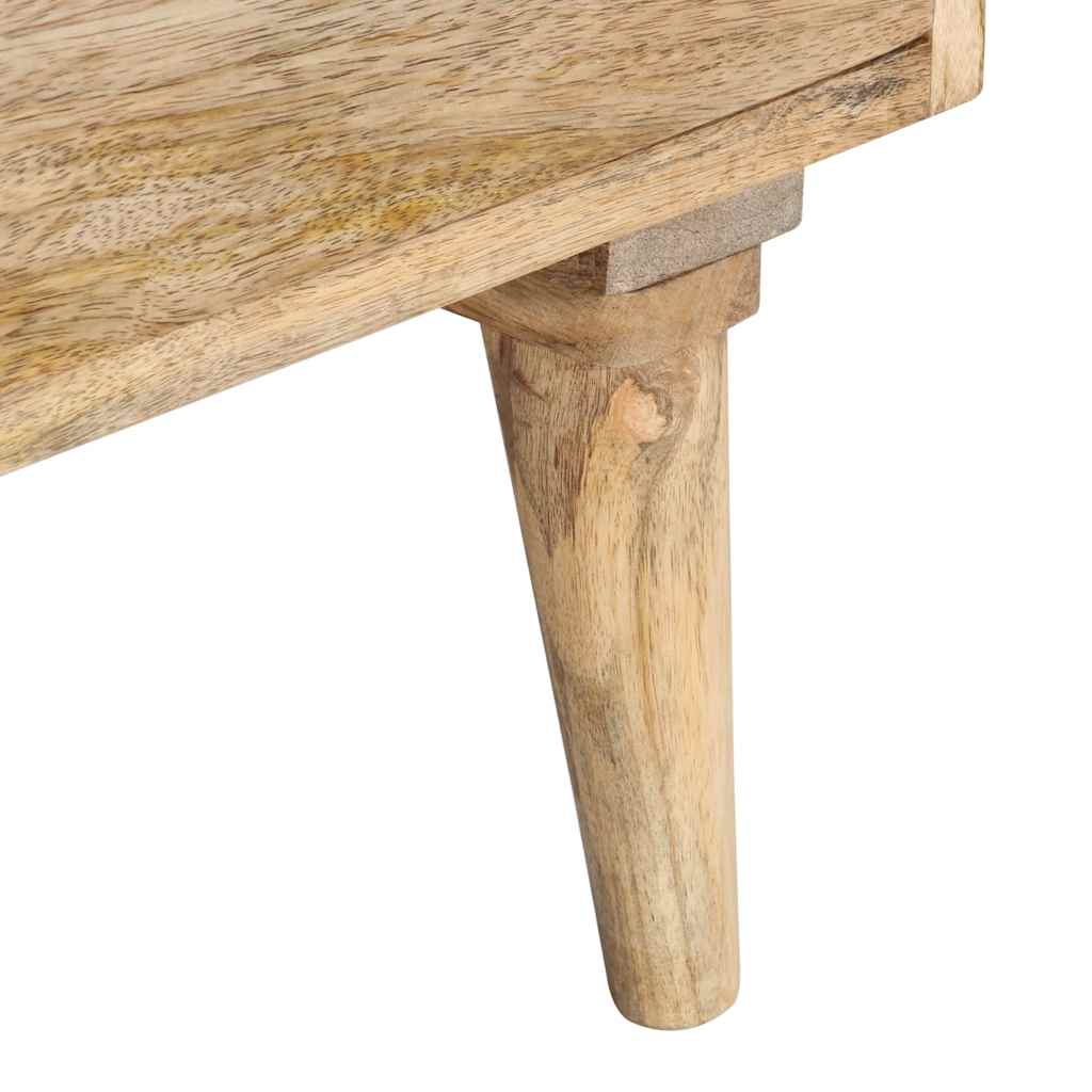vidaXL Έπιπλο Τηλεόρασης 140 x 30 x 50 εκ. από Μασίφ Ξύλο Μάνγκο