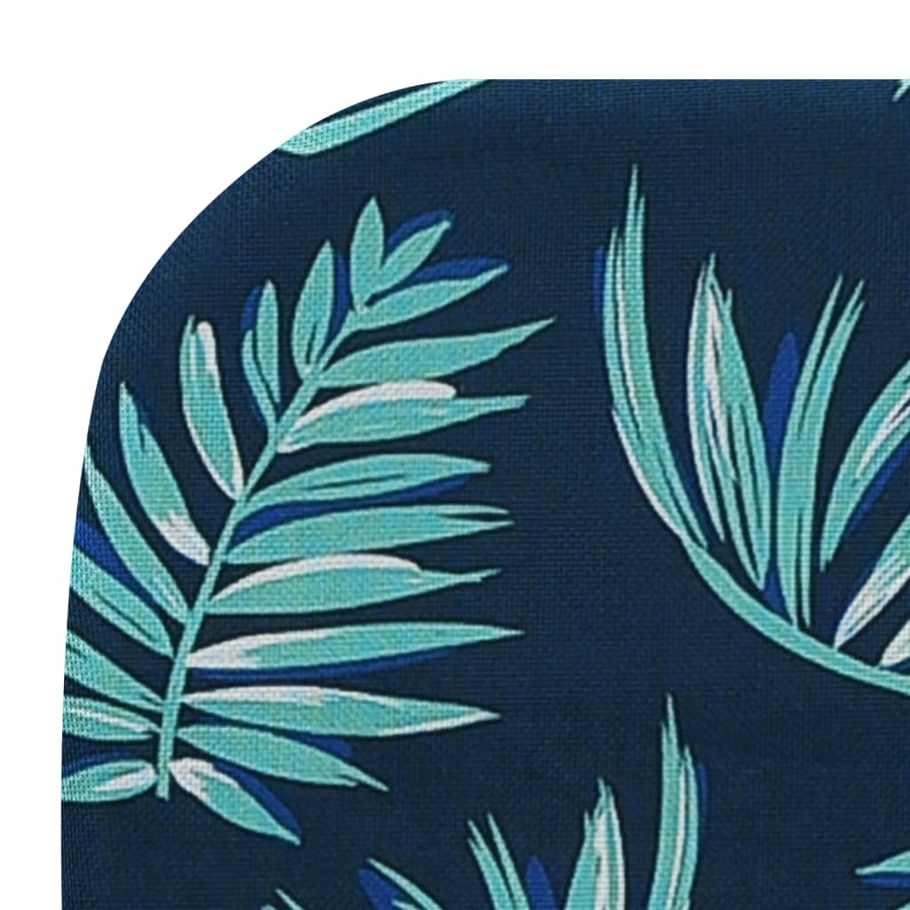 vidaXL Ξαπλώστρες Πτυσσόμενες 2 τεμ. με Σχέδιο Φύλλων Ατσάλι / Ύφασμα