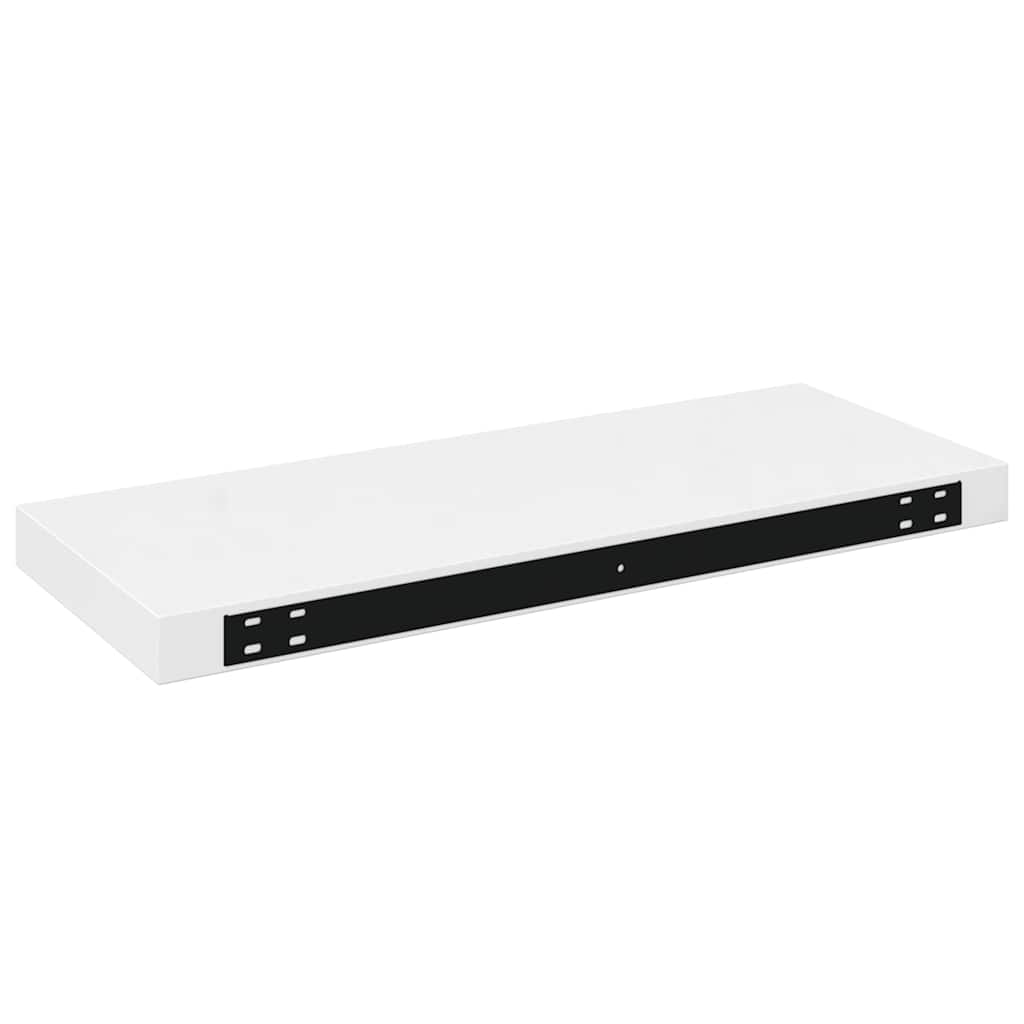 vidaXL Ράφια Τοίχου Γυαλιστερά Άσπρα 4 Τεμάχια 60x23,5x3,8 εκ. MDF
