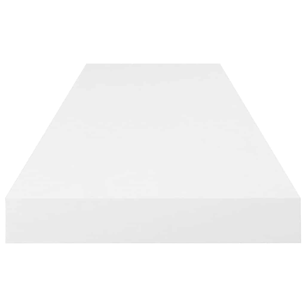 vidaXL Ράφι Τοίχου Γυαλιστερό Άσπρο 80x23,5x3,8 εκ. MDF