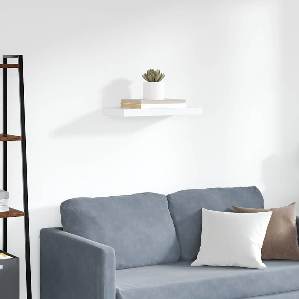 vidaXL Ράφι Τοίχου Άσπρο 50x23x3,8 εκ. από MDF
