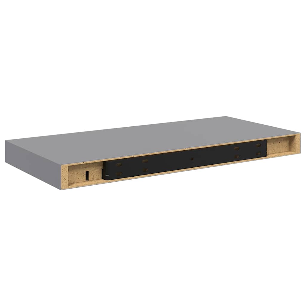 vidaXL Ράφι Τοίχου Γκρι 50x23,5x3,8 εκ. MDF
