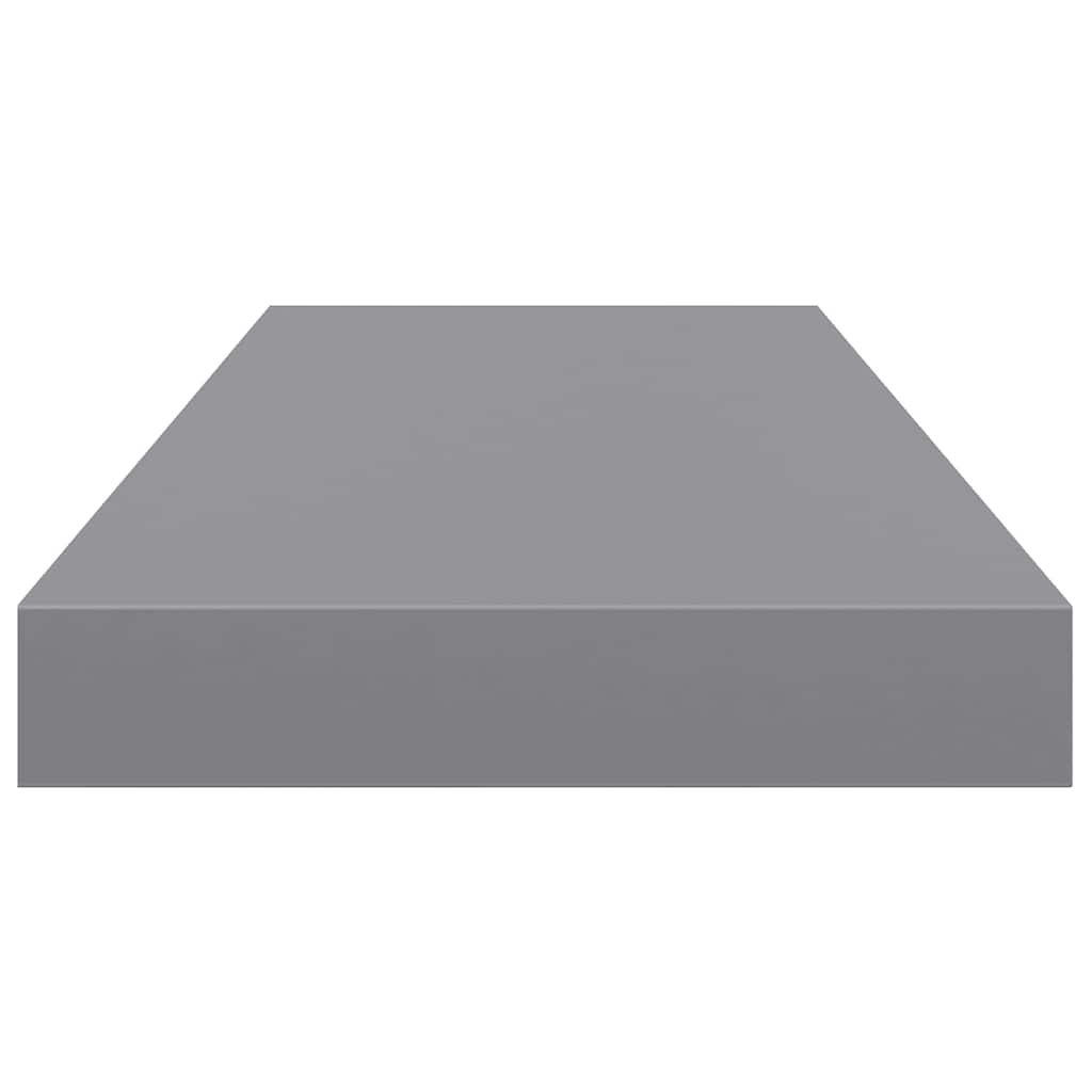 vidaXL Ράφια Τοίχου 2 τεμ. Γκρι 60 x 23,5 x 3,8 εκ. MDF