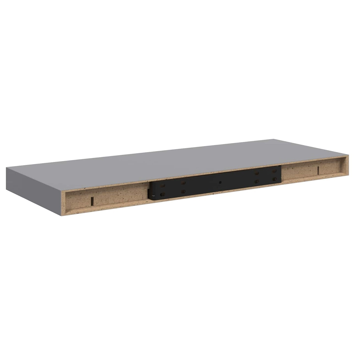 vidaXL Ράφια Τοίχου 4 τεμ. Γκρι 60 x 23,5 x 3,8 εκ. MDF