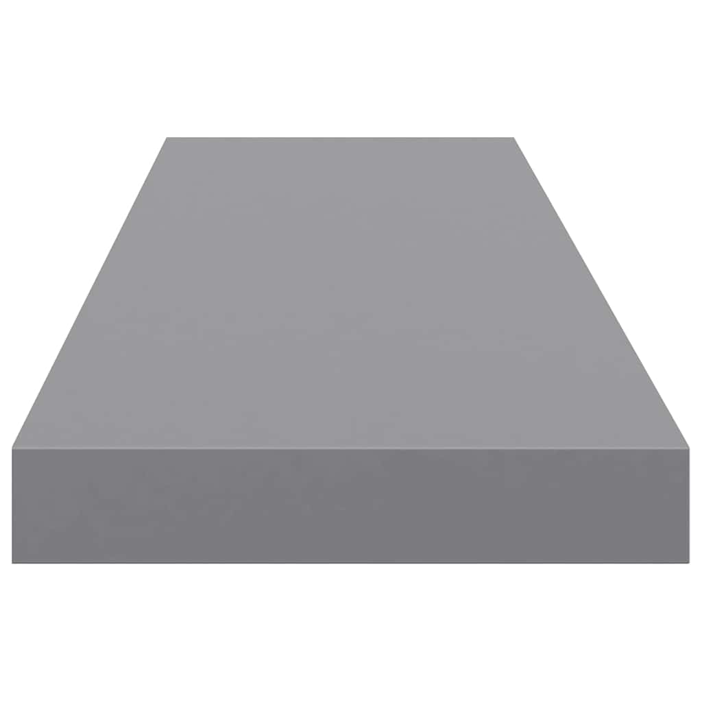 vidaXL Ράφια Τοίχου 2 τεμ. Γκρι 90x23,5x3,8 εκ. MDF
