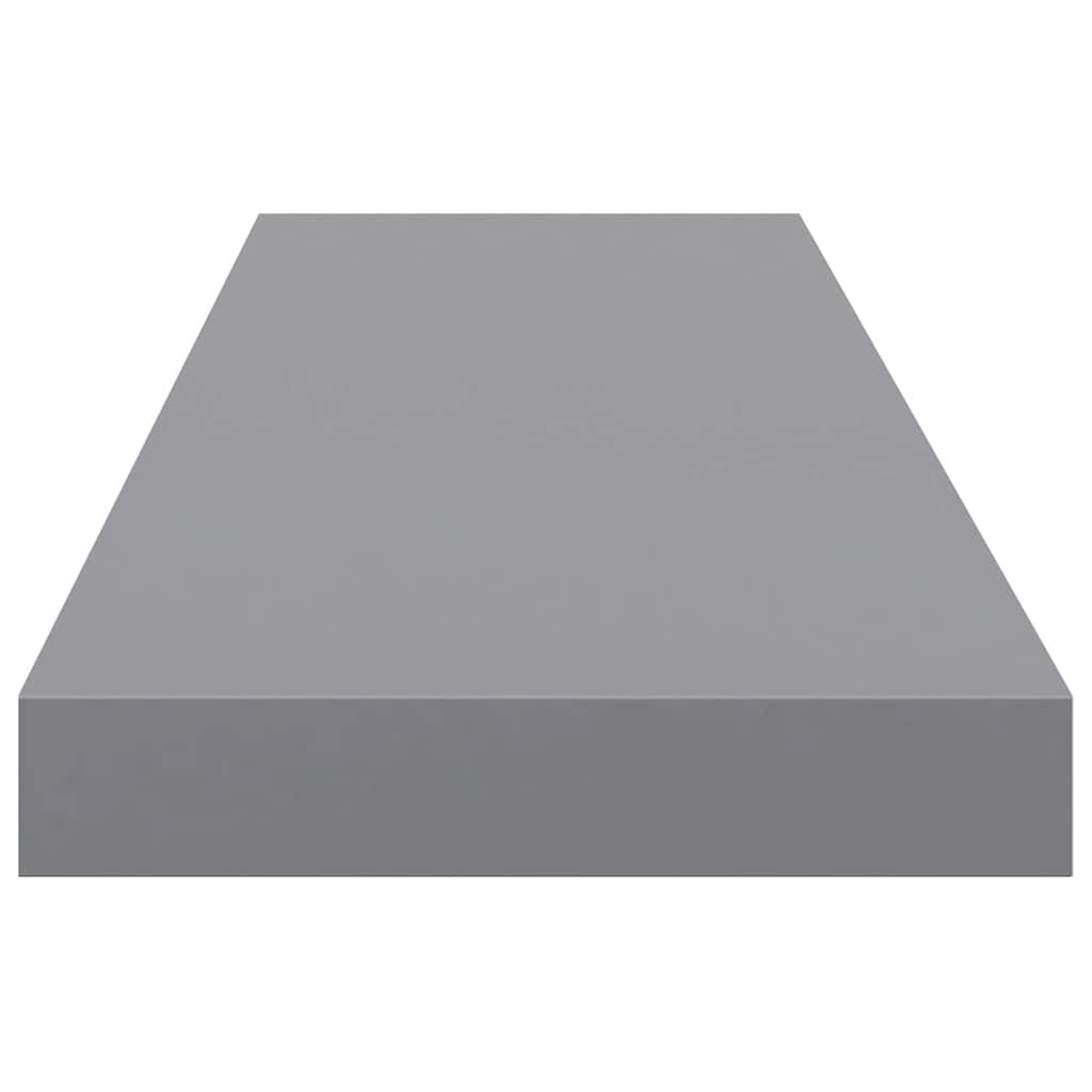 vidaXL Ράφια Τοίχου 4 τεμ. Γκρι 90x23,5x3,8 εκ. MDF