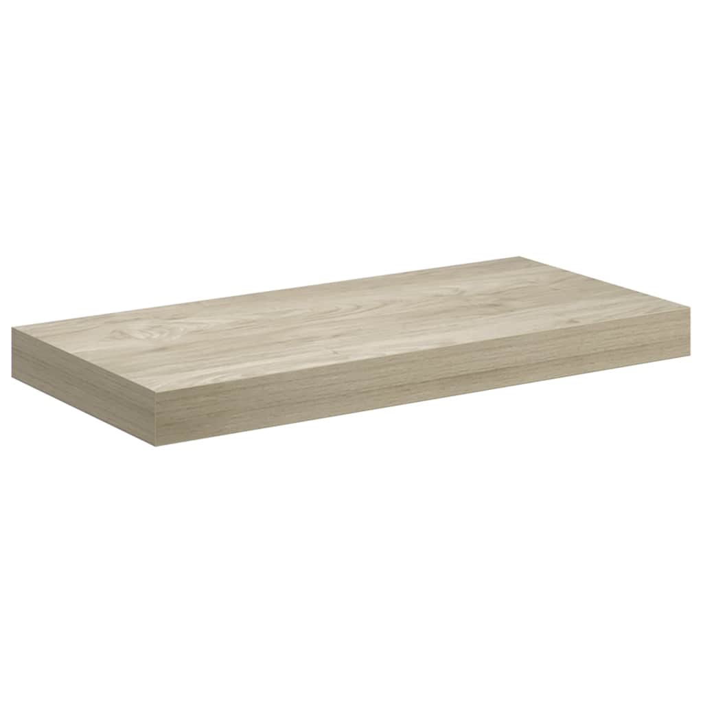 vidaXL Ράφια Τοίχου 2 τεμ. Χρώμα Δρυός 50x23,5x3,8 εκ. MDF