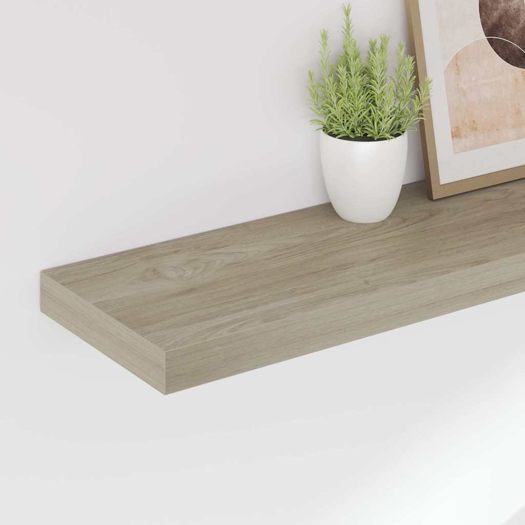 vidaXL Ράφι Τοίχου Χρώμα Δρυός 120x23,5x3,8 εκ. MDF