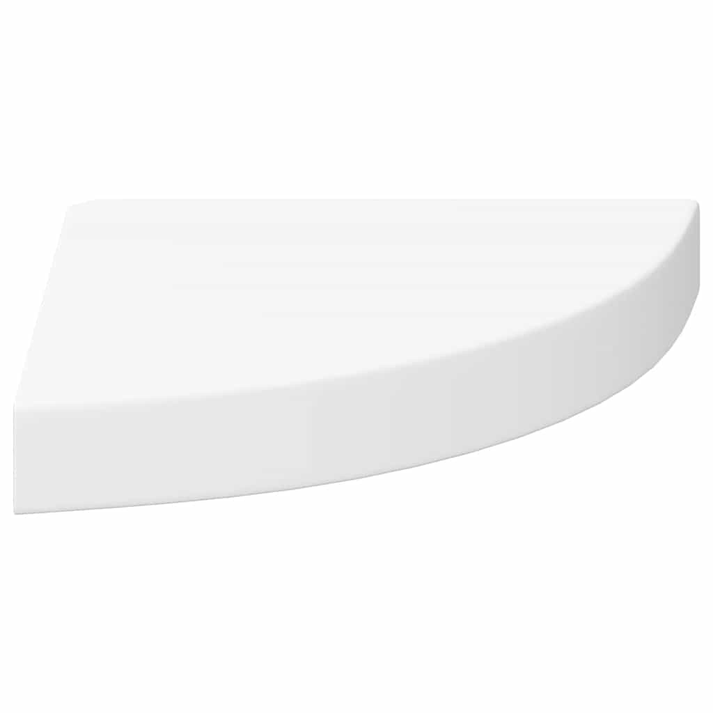 vidaXL Ράφια Τοίχου Γωνιακά 2 τεμ. Άσπρα 25x25x3,8 εκ. MDF