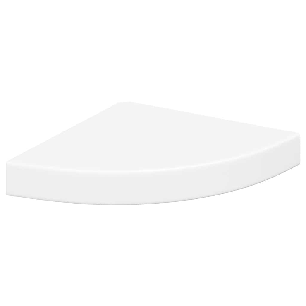 vidaXL Ράφια Τοίχου Γωνιακά 4 τεμ. Άσπρα 25x25x3,8 εκ. MDF