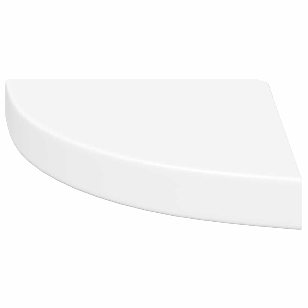 vidaXL Ράφια Τοίχου Γωνιακά 4 τεμ. Άσπρα 25x25x3,8 εκ. MDF