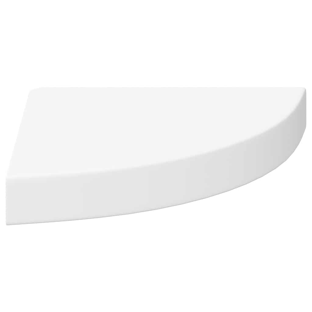 vidaXL Ράφια Τοίχου Γωνιακά 4 τεμ. Άσπρα 25x25x3,8 εκ. MDF