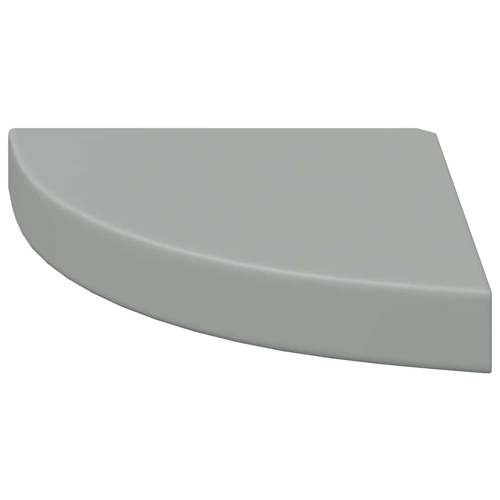 vidaXL Ράφι Τοίχου Γωνιακό Γκρι 25 x 25 x 3,8 εκ. από MDF