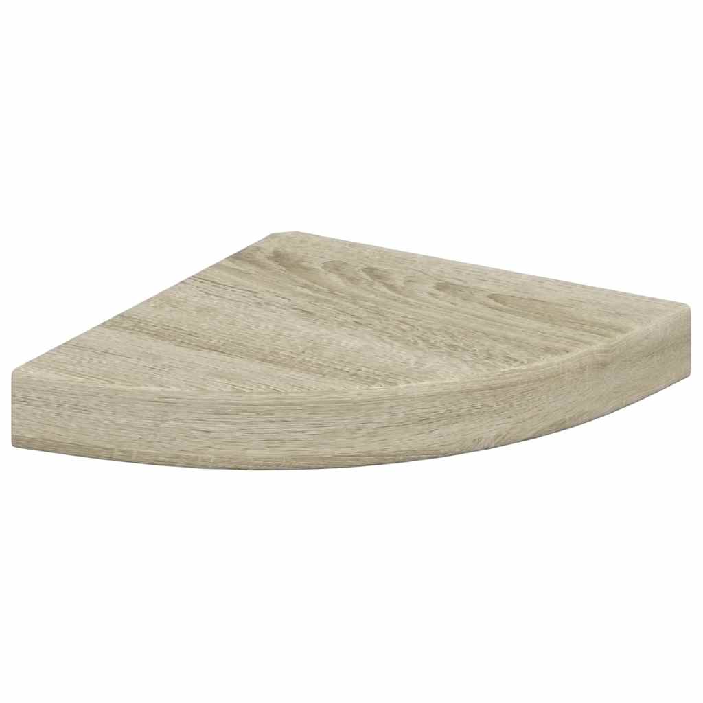 vidaXL Ράφια Τοίχου 2 τεμ. Χρώμα Δρυός 25x25x3,8 εκ. από MDF