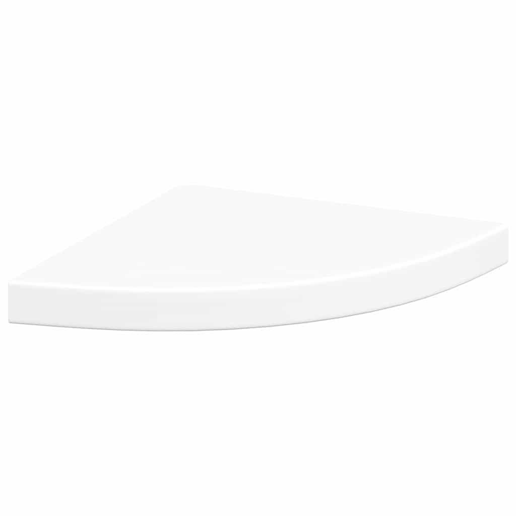 vidaXL Ράφια Γωνίας Πλευράς 2 τεμ. Λευκά 35x35x3,8 εκ. από MDF