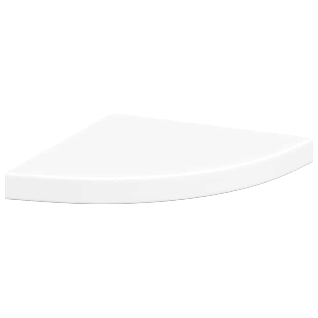 vidaXL Ράφια Τοίχου Γωνιακά 4 τεμ. Άσπρα 35x35x3,8 εκ. MDF