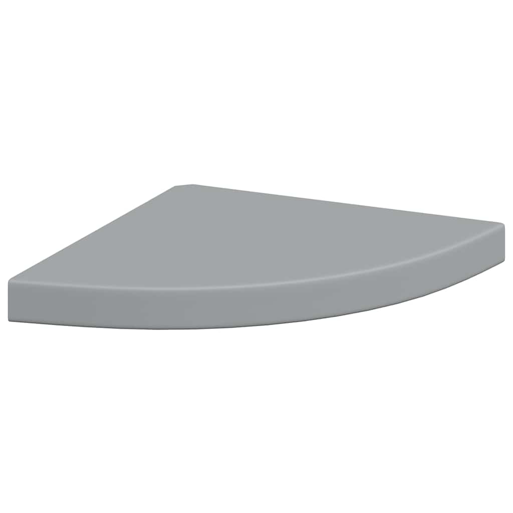 vidaXL Ράφι Τοίχου Γωνιακό Γκρι 35x35x3,8 εκ. από MDF